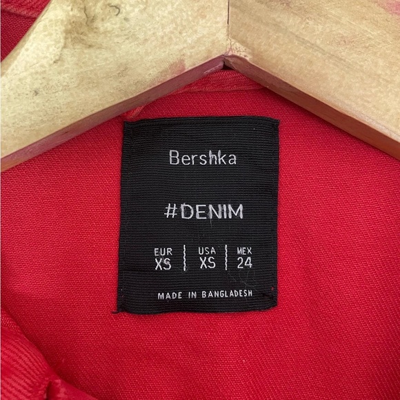 Bershka Red hot Denim jacket for men’s & Women’s - Picture 4 of 5